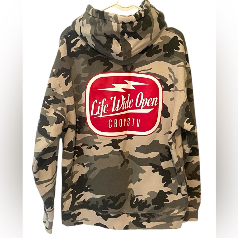 CBOYSTV Life Wide Open Camo Hoodie - Men’s L